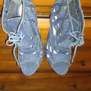 Denim Blue Ankle Boots